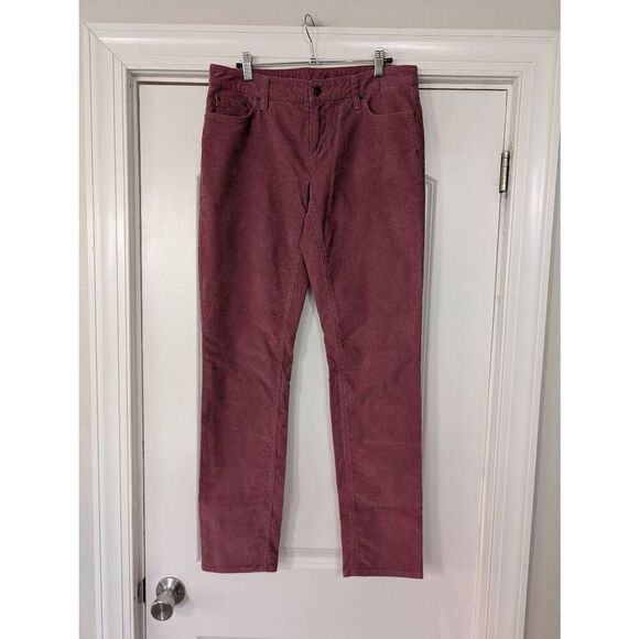 Garnet Hill Corduroy Pants women's 6 mauve pink straight fit career casual - Picture 1 of 6